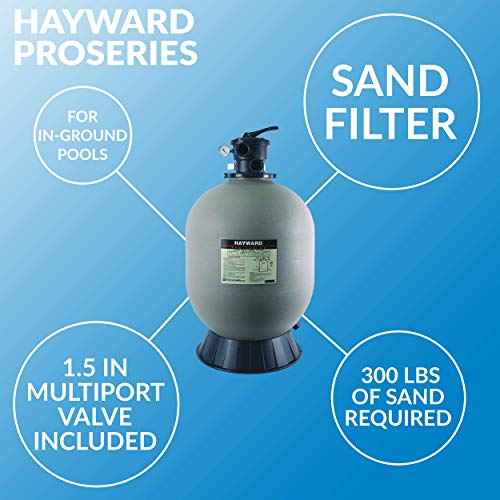 Hayward W3S244T ProSeries Sand Filter, 24-Inch, Top-Mount