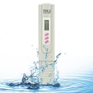 WoEluone Water TDS Meter Water Quality Tester, LCD Display Accuracy Testing Water Meter for Drinking Water, Aquariums,RO System and More