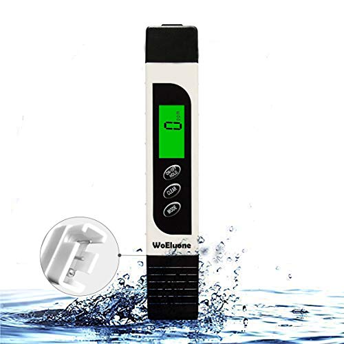 TDS Meter Digital Water Tester,WoEluone 3 in 1 TDS,Temperature and EC Meter,Accurate Ideal PPM Meter for Drinking Water, Aquariums,RO System and More