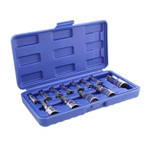 abn torx plus socket set star bit set, 5 star tamper proof torx bit set – 12-piece torx set