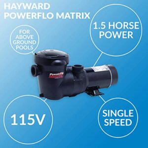 Hayward W3SP1593 PowerFlo Matrix Above-Ground Pool Pump, 1.5 HP