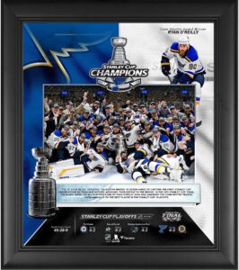 st. louis blues 2019 stanley cup champions framed 15" x 17" collage - nhl team plaques and collages