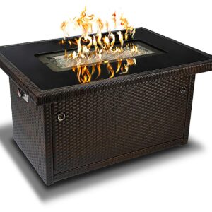 Outland Living Series 403-Espresso Brown Fire Table, Espresso Brown/50,000 BTU