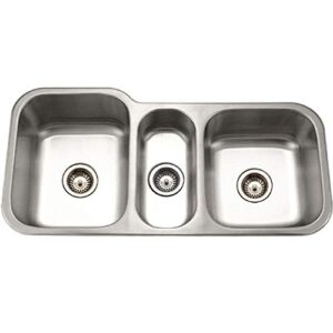 houzer mgt-4120-c kitchen sink with accessory combo pack, stainless steel