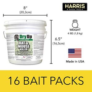 Dry-Up Mouse and Rat Killer, 4oz Mini Bait Bags (16-Pack)