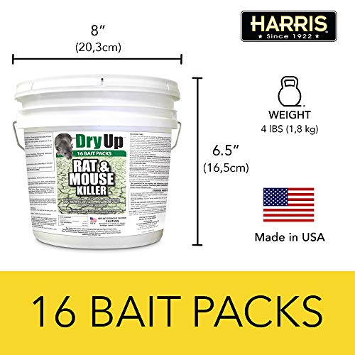 Dry-Up Mouse and Rat Killer, 4oz Mini Bait Bags (16-Pack)