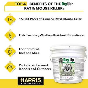 Dry-Up Mouse and Rat Killer, 4oz Mini Bait Bags (16-Pack)