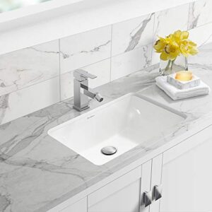 swiss madison well made forever sm-um625 voltaire undermount sink, glossy white