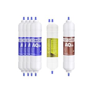7ea replacement water filter 1 year set: chp-06el, chp-06er, chp-06eu - 0.001 micron