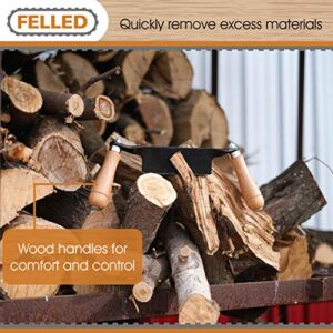 Felled Draw Shave Knife – 5in Straight Draw Knife Straight Draw Shave Tool Woodworking Debarking Hand Tool