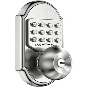 bravex keyless entry keypad deadbolt door lock 304 stainless steel sabbath lock 100% mechanical shabbos lock- no risk of low power