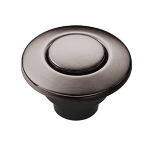 moen as-4201-bls amc kitchen products garbage disposal air switch coordinating decorative button, black/stainless steel