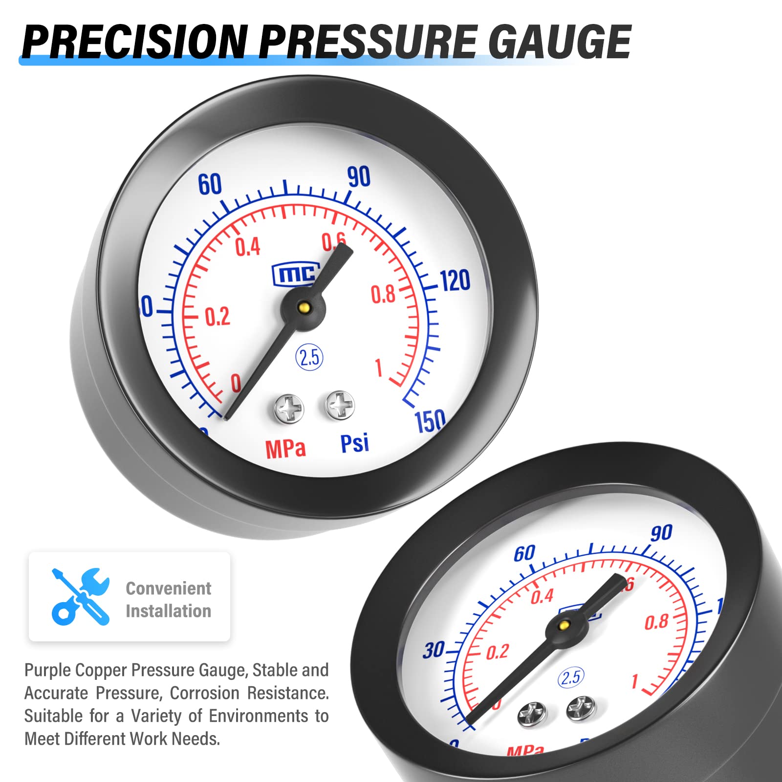 TAILONZ PNEUMATIC 1/4 Inch NPT AFR2000 Air Filter Pressure Regulator Kit（0 to 145 Psi）5 Micron Brass Element Air Tool Compressor Filter with Gauge