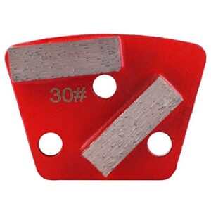 3 pcs trapezoid diamond floor grinding pad disc #30 grit metal scraper for grinder floor concrete (3)