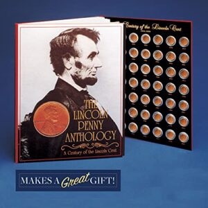 Lincoln Penny Anthology Coffee Table Book and Coin Set| 1909 to 1999 Wheat and Memorial Cents | Certificate of Authenticity | Collectible Coins 20th Century |