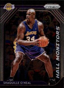 2018-19 prizm hall monitors basketball #6 shaquille o'neal los angeles lakers official nba trading card from panini