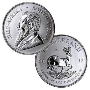 2017 1 oz .999 silver south africa krugerrand 50th 1 rand bu