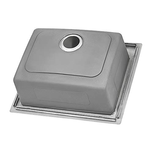 Ruvati 23 x 20 inch Drop-in Topmount Kitchen Sink 16 Gauge Stainless Steel Single Bowl - RVM5923