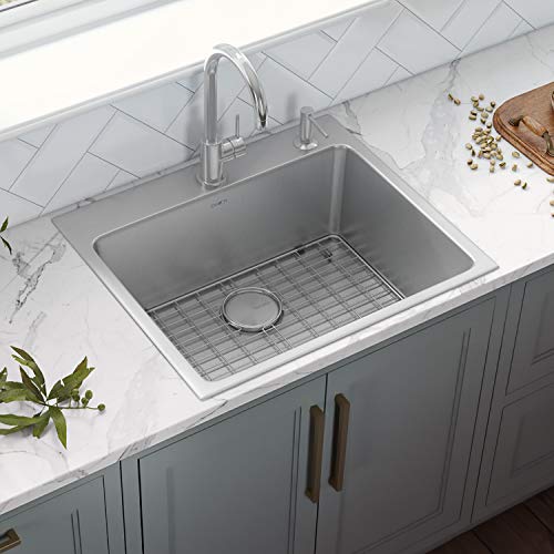 Ruvati 23 x 20 inch Drop-in Topmount Kitchen Sink 16 Gauge Stainless Steel Single Bowl - RVM5923