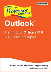 professor teaches outlook 2019 [pc download]