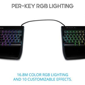 KINESIS USB GAMING Freestyle Edge RGB Split Mechanical Keyboard (MX Blue)
