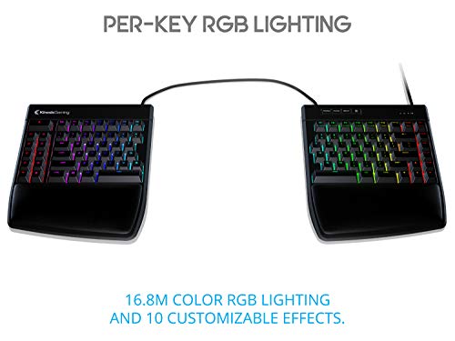 KINESIS USB GAMING Freestyle Edge RGB Split Mechanical Keyboard (MX Blue)