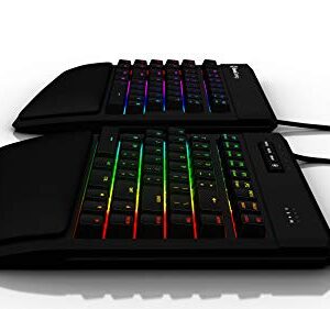 KINESIS USB GAMING Freestyle Edge RGB Split Mechanical Keyboard (MX Blue)