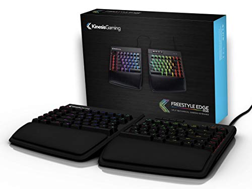 KINESIS USB GAMING Freestyle Edge RGB Split Mechanical Keyboard (MX Blue)