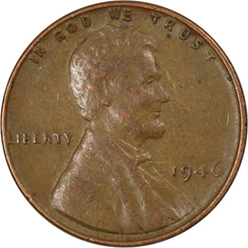 1946 Lincoln Wheat Cent AG About Good Bronze Penny 1c Coin Collectible