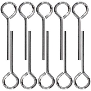 pagow 10 pack 5/32" standard hex dogging key with full loop, allen wrench door key for christmas festival party decoration hurricane protection push bar panic exit devices(0.84" x 2.78")