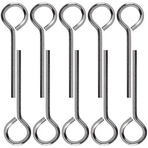 PAGOW 10 Pack 5/32" Standard Hex Dogging Key with Full Loop, Allen Wrench Door Key for Christmas Festival Party Decoration Hurricane Protection Push Bar Panic Exit Devices(0.84" x 2.78")