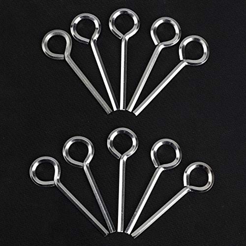 PAGOW 10 Pack 5/32" Standard Hex Dogging Key with Full Loop, Allen Wrench Door Key for Christmas Festival Party Decoration Hurricane Protection Push Bar Panic Exit Devices(0.84" x 2.78")