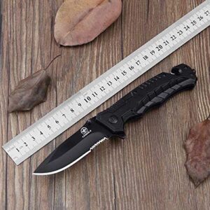 TANSOLE TAN SOLE Pocket Folding Knife with Pocket Clip for outdoor camping survival hunting (T-303)