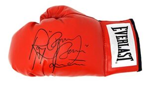 ray mancini signed everlast red boxing glove w/boom boom