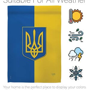 Ukraine Garden Flag Bandera de Ucrania Breeze Decor Indoor Tapestry Suppport Україна Outdoor Home Decorations House Banner Wall Hanging Small Yard Stand With Ukrainian Gifts Made In USA