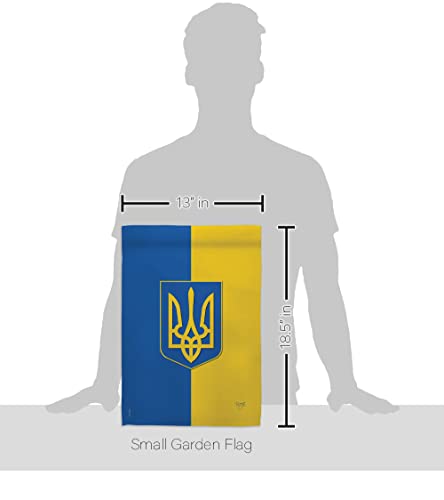 Ukraine Garden Flag Bandera de Ucrania Breeze Decor Indoor Tapestry Suppport Україна Outdoor Home Decorations House Banner Wall Hanging Small Yard Stand With Ukrainian Gifts Made In USA