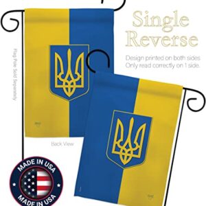 Ukraine Garden Flag Bandera de Ucrania Breeze Decor Indoor Tapestry Suppport Україна Outdoor Home Decorations House Banner Wall Hanging Small Yard Stand With Ukrainian Gifts Made In USA