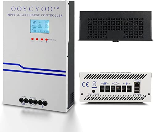 100 Amp MPPT Solar Charge Controller 24V 12V Auto, 100A Solar Panel Regulator Max Input Power 2500W, for AGM Sealed Gel Flooded Lithium Battery