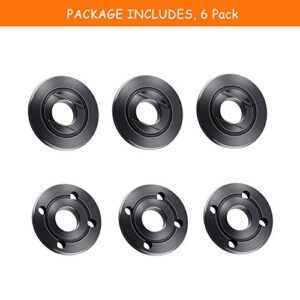 Angle Grinder Flange Nut 5/8 for compatible with Ryobi Inner Outer Flat Adapter Nut Replace 224399-1 193465-4 224568-4 9005BZ 9015B (6 Pack)