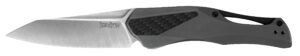 kershaw collateral spear point pocket knife, 3.4-in. blade, speedsafe assisted opening, frame lock (5500)
