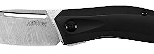 Kershaw Turismo Leaf Blade Pocket Knife 2.9 inch Blade, Assisted Opening Frame Lock, 5505, Black, 2.8 Ounce