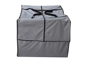 acoveritt outdoor square cushion storage bag, protective zippered storage bags with handles, 32''l x 32''w x 24''h