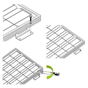 AOOHOOA Solar Panel Mounting Z Brackets with Nuts and Bolts for RV Camper,Boat,Wall and Other Off Gird Roof Installation,A Set of 4 Units (8 Set)