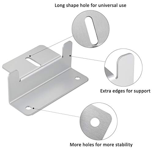 AOOHOOA Solar Panel Mounting Z Brackets with Nuts and Bolts for RV Camper,Boat,Wall and Other Off Gird Roof Installation,A Set of 4 Units (8 Set)