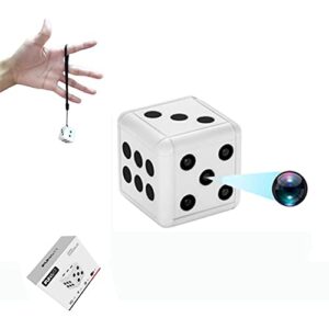 fun&h dice mini spy camera, 1080p portable wireless nanny cam with night vision and motion detection, covert security camera for home and office