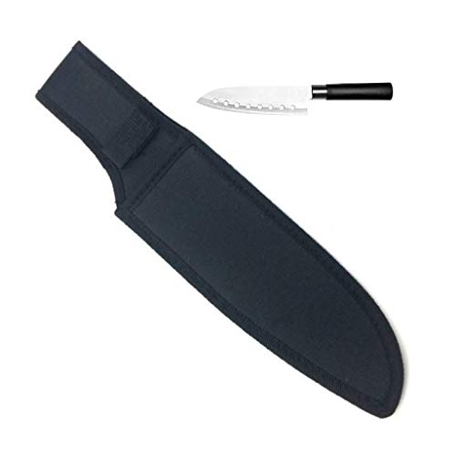 8" Santoku Knife Scabbard Sheath Sande knife Sheath (Black Nylon)