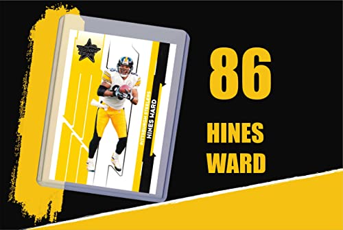 Hines Ward Football Cards (5) Assorted Bundle - Pittsburgh Steelers Trading Card Gift Set