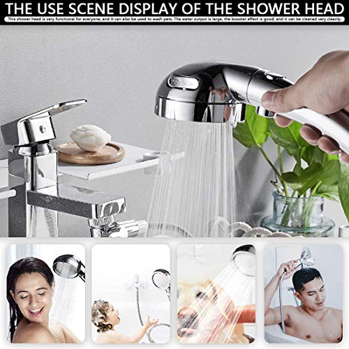 Handheld Shower Head（Without Hose and Bracket） - High Pressure Water Saving 360 Degree Rotating Adjustable Showerhead with ON/Off Switch and 3 Spray Settings RV Camper Bathroom Shower Sprayer