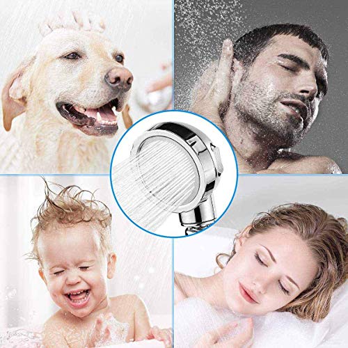 Handheld Shower Head（Without Hose and Bracket） - High Pressure Water Saving 360 Degree Rotating Adjustable Showerhead with ON/Off Switch and 3 Spray Settings RV Camper Bathroom Shower Sprayer