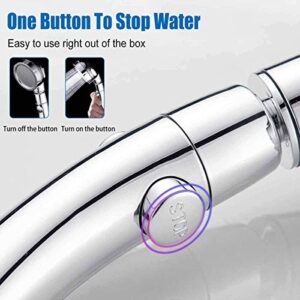 Handheld Shower Head（Without Hose and Bracket） - High Pressure Water Saving 360 Degree Rotating Adjustable Showerhead with ON/Off Switch and 3 Spray Settings RV Camper Bathroom Shower Sprayer